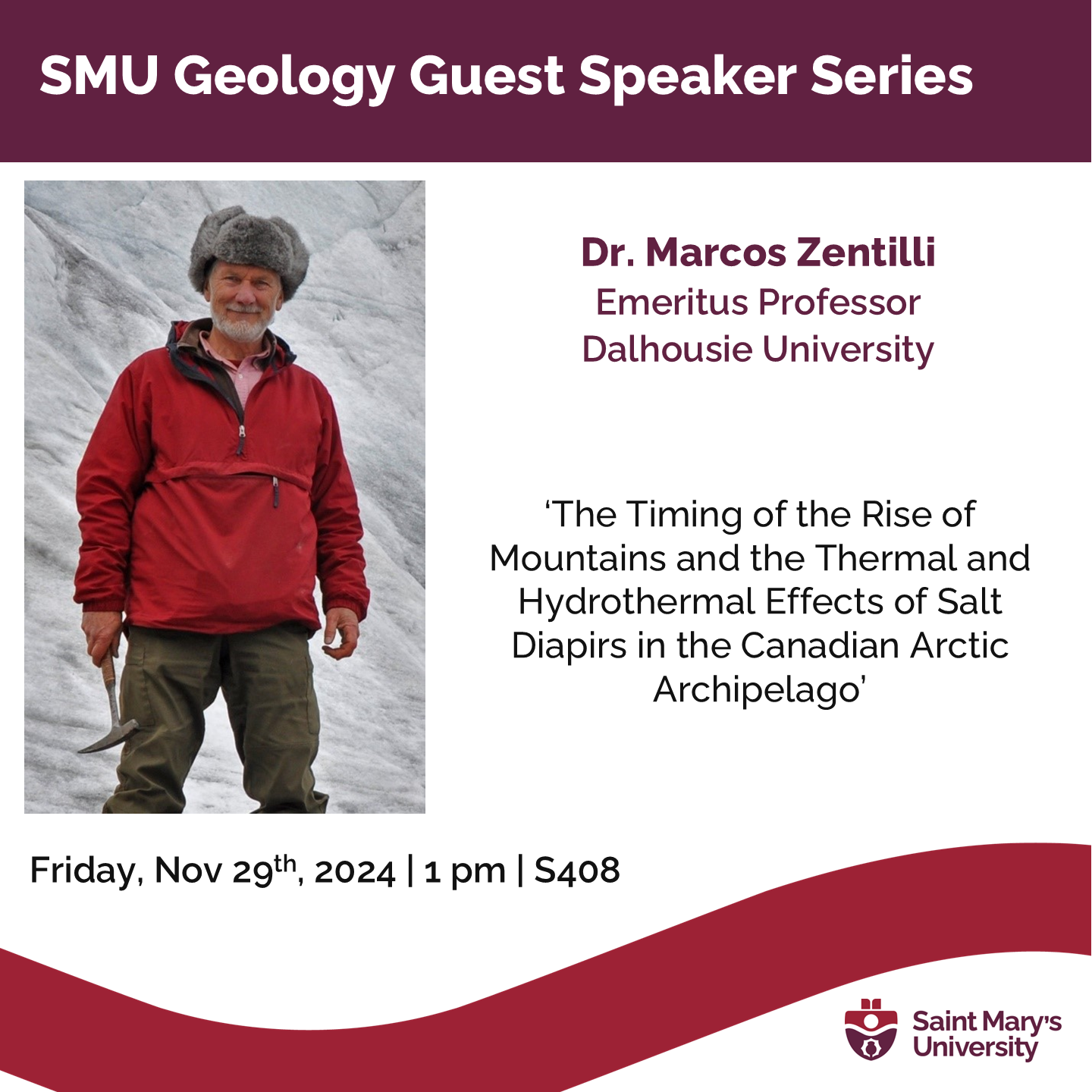 SMU GEOL Guest Speaker Series - Dr. Marcos Zentilli