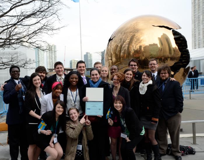 Saint Mary's University 2013 Model UN Delegates in New York